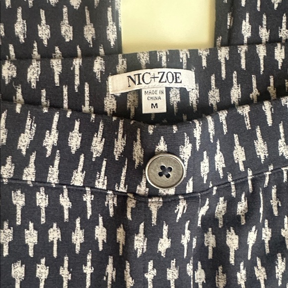 NIC+ZOE Ponte Ikat Geometric Pants - Picture 6 of 6